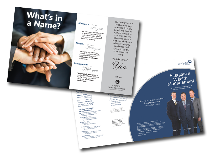 Allegiance Wealth Management Tri-Fold brochure